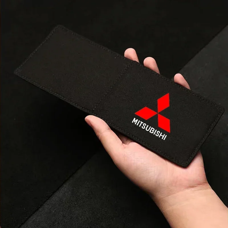 

Slim Car Driver License Holder Leather Card Wallet Auto Interior Supplies for Mitsubishi Pajero Sport Lancer Outlander ASX L200