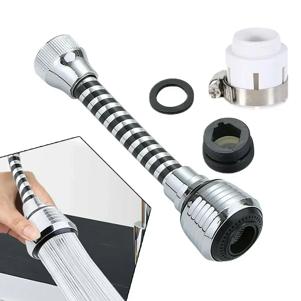 Kitchen Faucet Extender° Flexible Faucet Aerator Water Saving Tap Nozzle Adapter Bendable Kitchen Sink Tap Spray Head