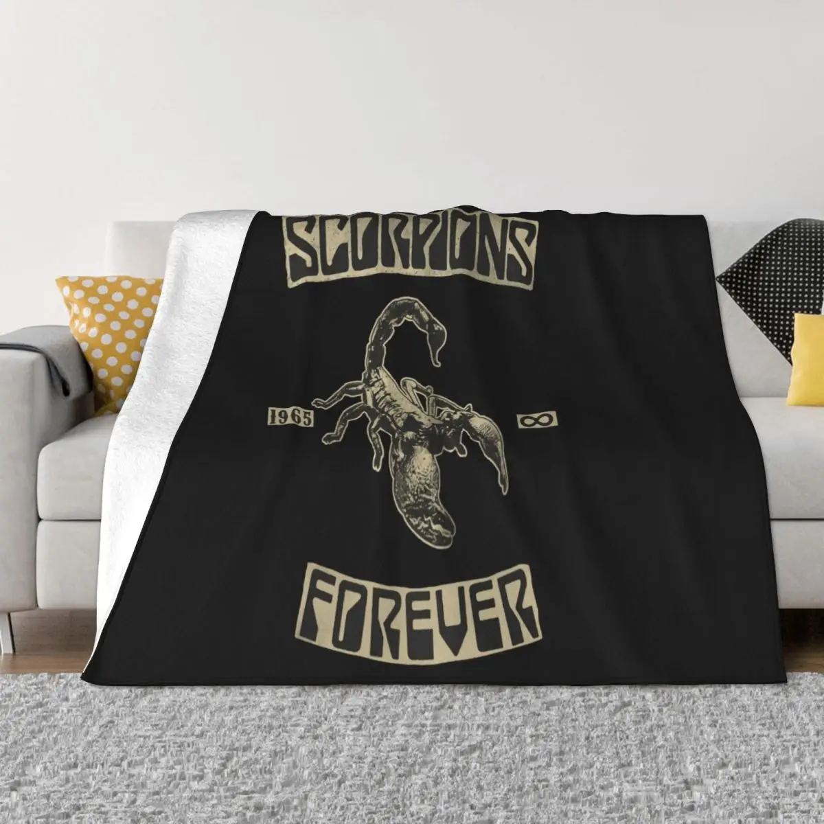 Scorpions Forever S M L Xl Xxl T Metal Rock Band T New Streetwear Selling Vacation Unisex Throw Blanket