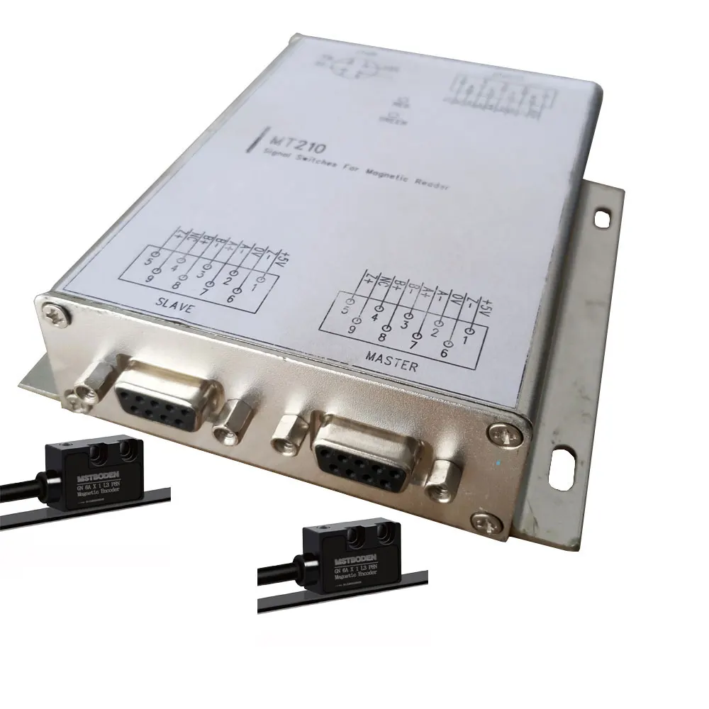 High precision linear scale encoder, magnetic grating angle 360 °, minute second display, conversion, connection converter