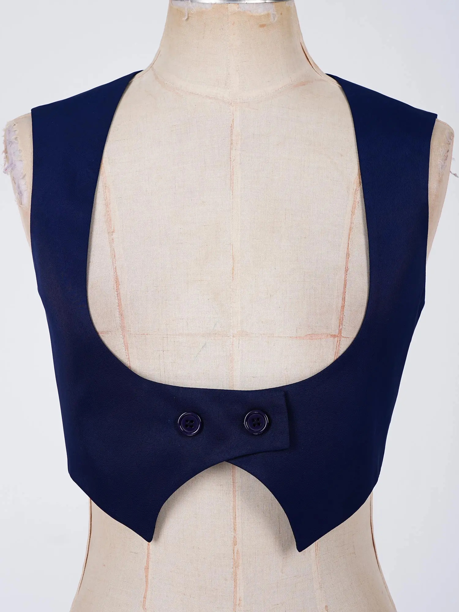 Women Asymmetrical Hem Suit Vest Sleeveless Button Waistcoat Tops for Office Business Stage Performance Halloween