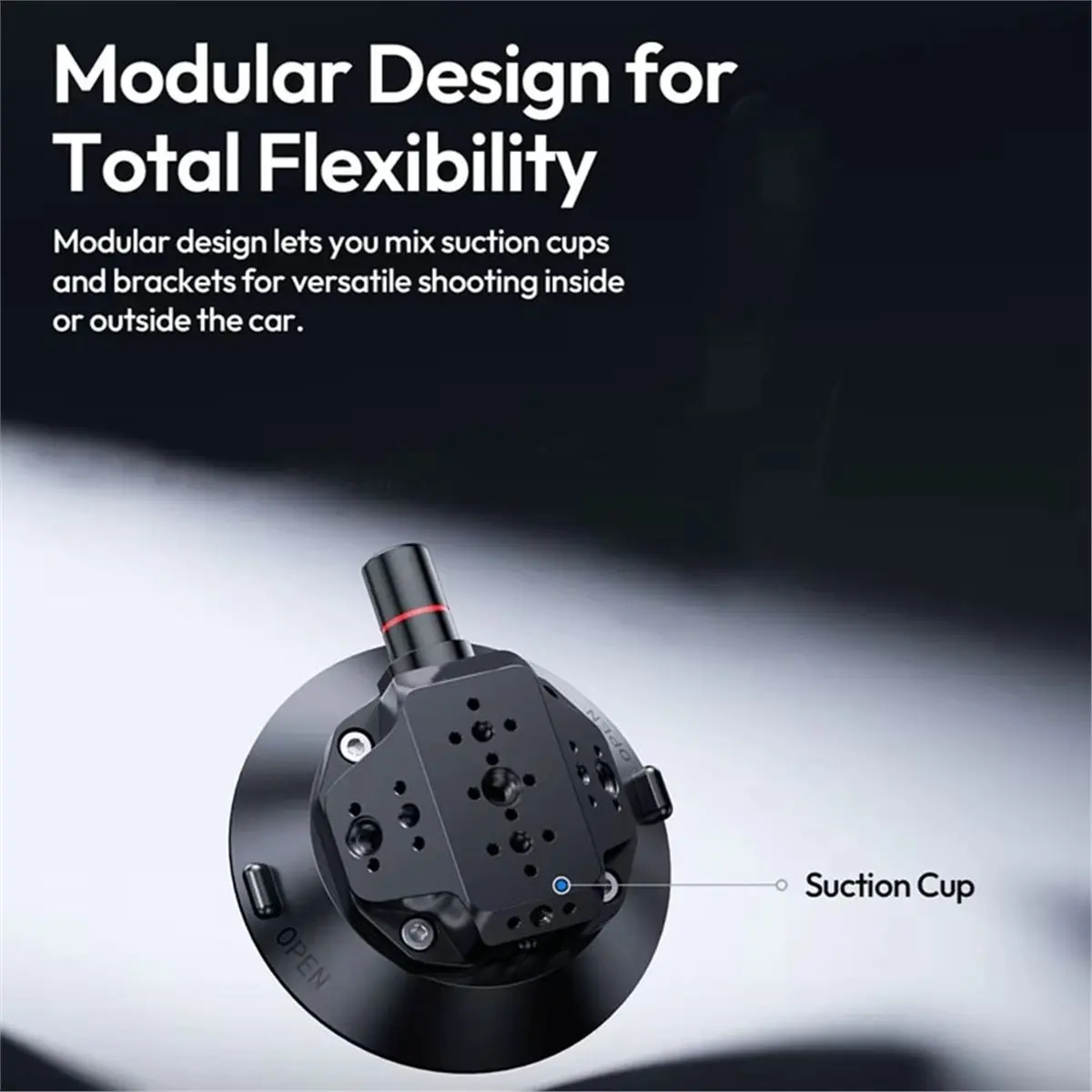 

TB15 Suction Cup Mount Vehicle-Mounted Camera Sucker Bracket Sturdy & Flexible for Filmmakers