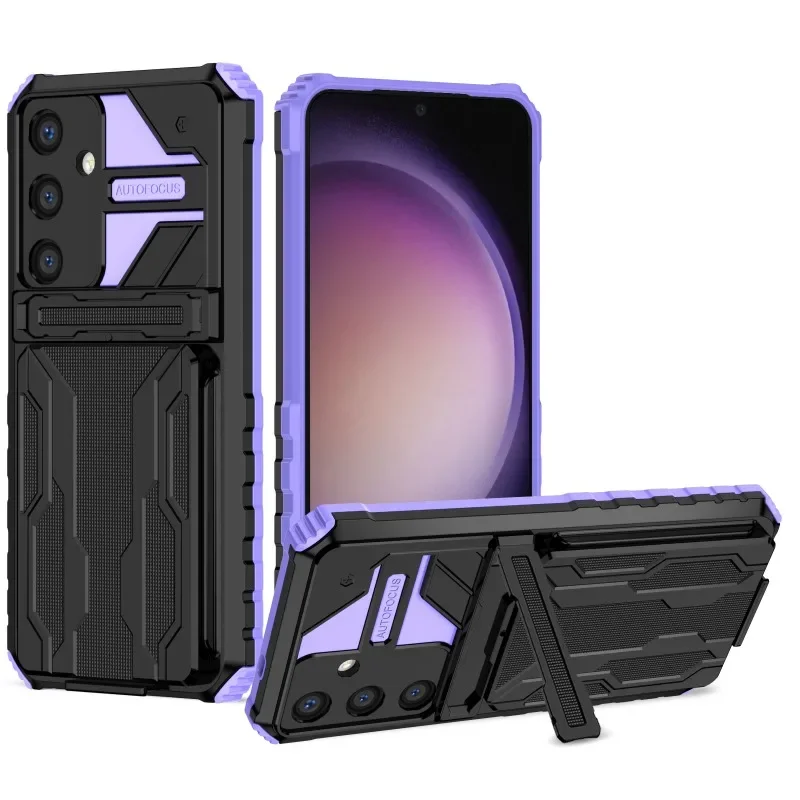 Brieftasche mit Karten halter Handy hülle für Samsung Galaxy S23 Fe S24 S22 S21 Ultra A25 A05s A15 A34 A54 A14 Stand Anti Drop Cover