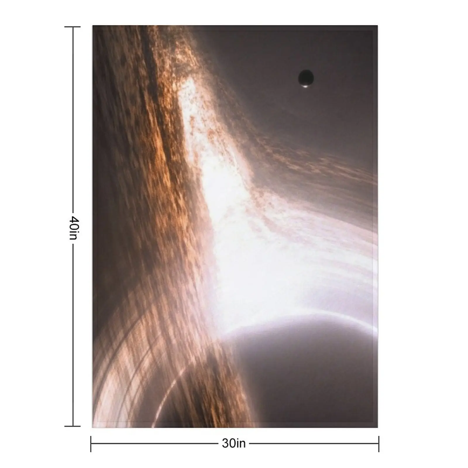 Interstellar Gargantua Black Hole Throw Blanket Cute Plaid Weighted Summer Soft Blankets