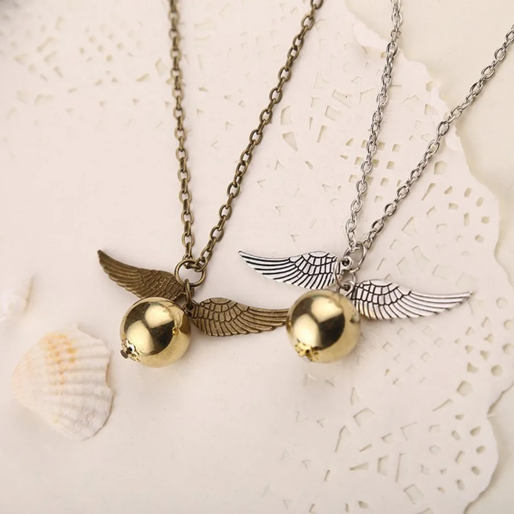 Harry Potter Themed Time Turner Hourglass Golden Snitch Wing Charms Magic Potion Bottle Cosplay Accessory Movie Collectible Gift view 4