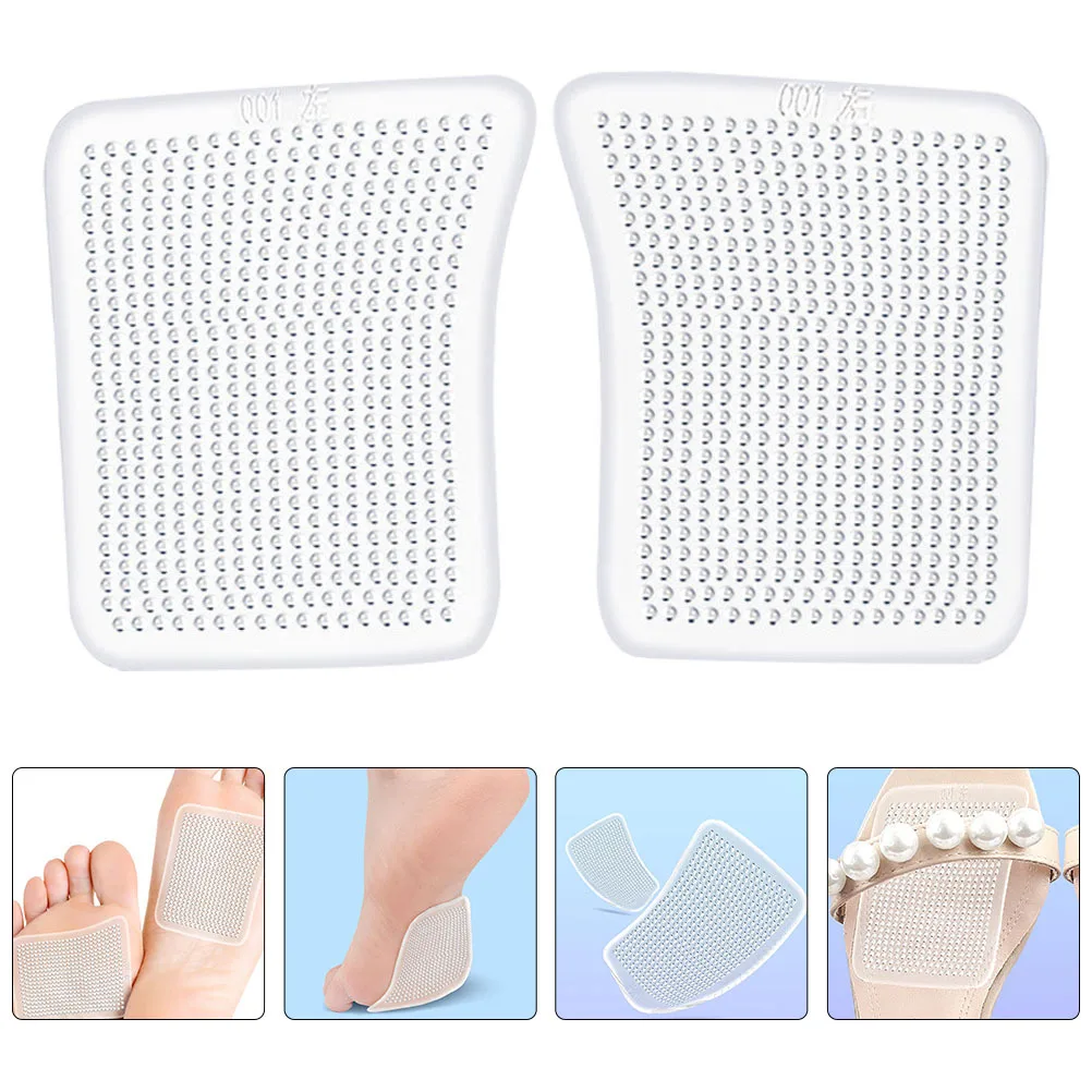 

4pcs Gel Forefoot Metatarsal Cushions High Heel Insoles Women Nonslip Foot Protection For Standing Running Dance Anti-Slip