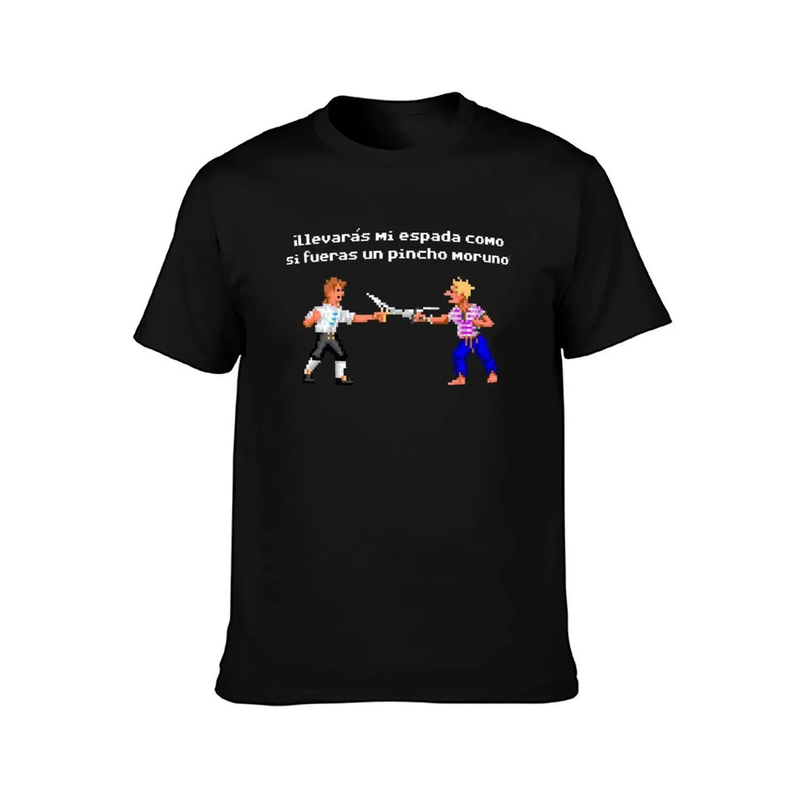 The Secret of Monkey Island 2 (ESP) T-Shirt Summer Casual Cotton Tee Oversized Streetwear Tops Vintage Graphic Print