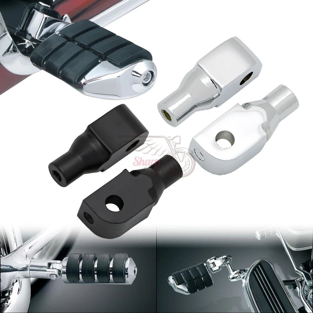 Motorcycle Parts Rider Front Foot Peg Adapters Mounts For Highway Foot Pegs For Yamaha YZF R1 R6 YZF1000 V-Max Raider Footrests