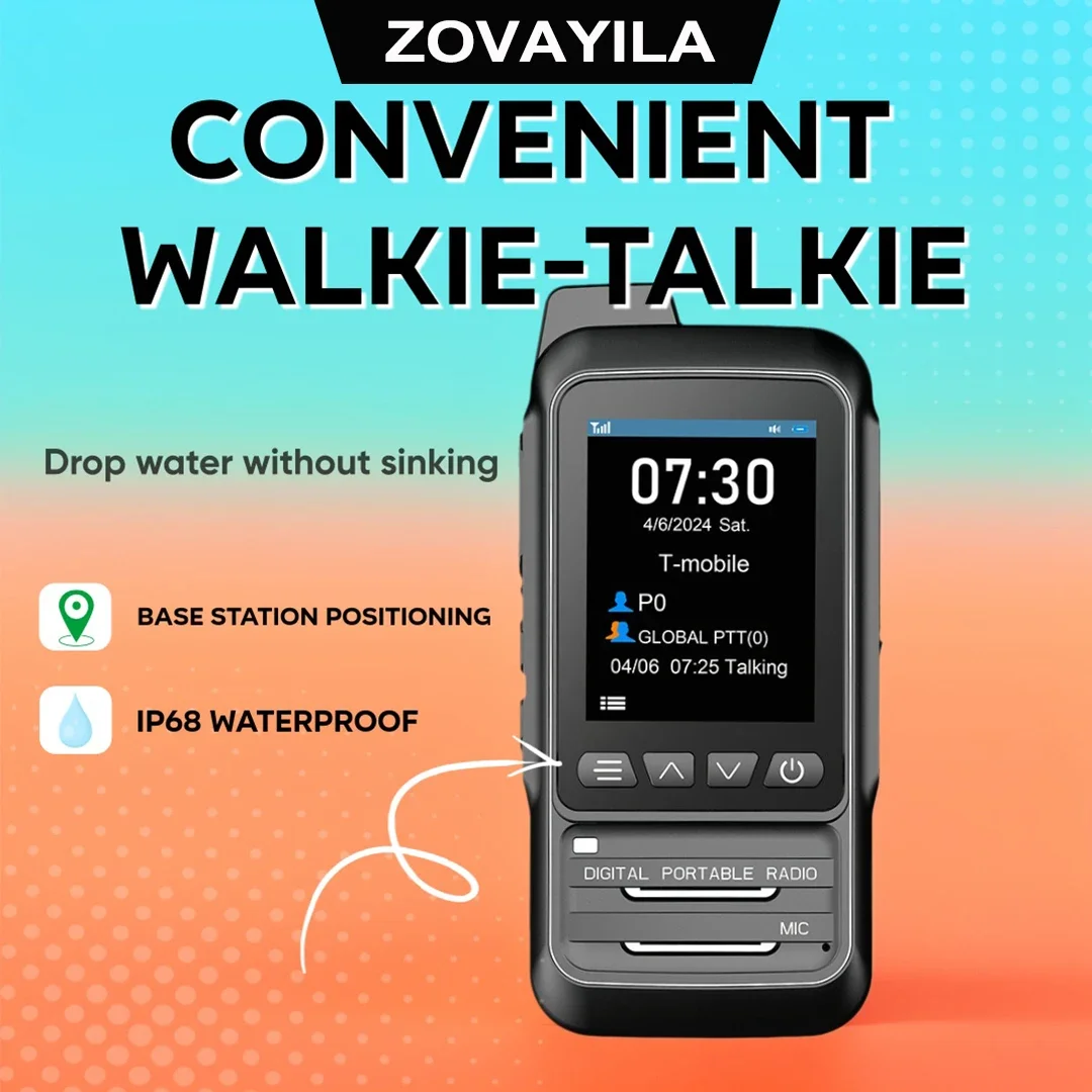 

Waterproof walkie talkie, large screen, unlimited distance from outdoor public network, 5000 kilometers, speaker for fleet