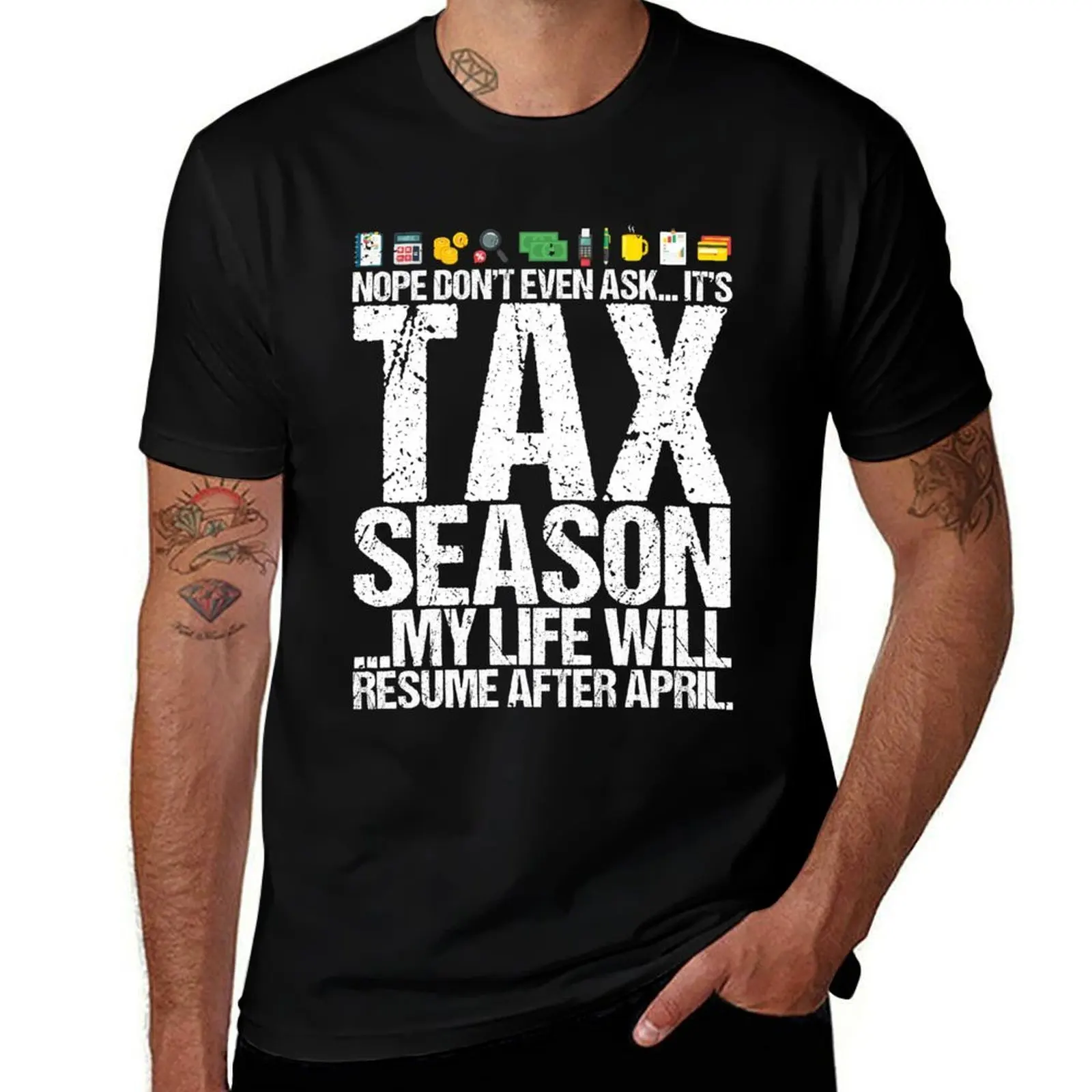 

CPA Accountant Tax Season Funny Fun Quote T-Shirt Halloween Casual T-Shirt