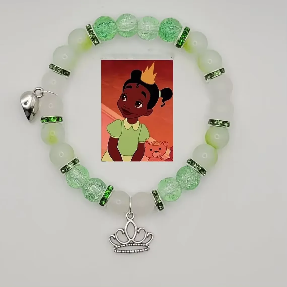 Set of 2 Matching Cartoon Bracelets Tiana and Lottie