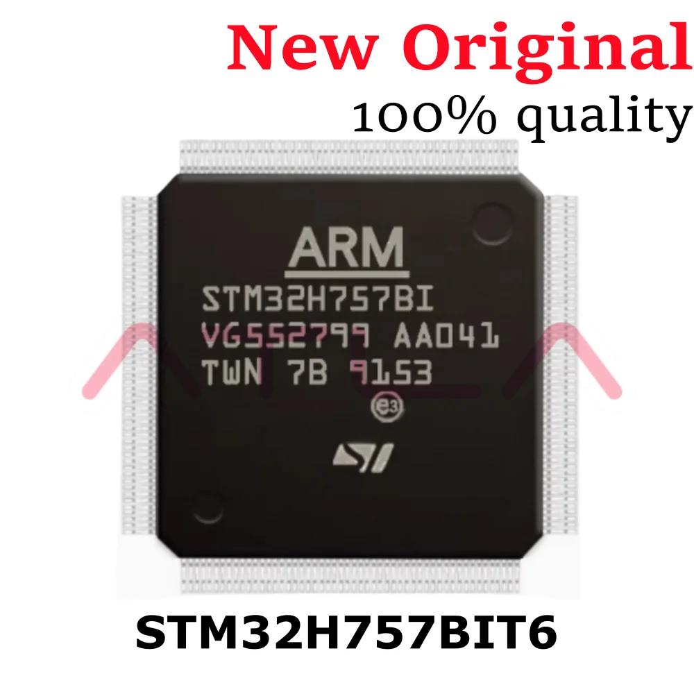 

1-10 шт. STM32H757BIT6 QFP-144-двухъядерный микроконтроллер ARM Cortex-M7/M4 480 МГц/240 МГц 2 МБ флэш-памяти 1 МБ SRAM промышленного уровня