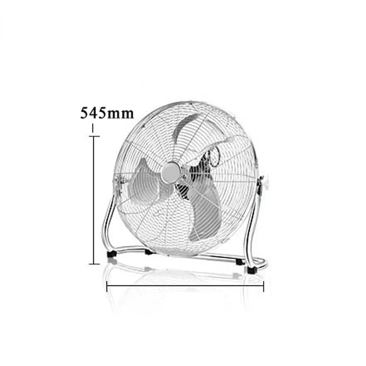 Ventilateur de Sol Électrique Industriel Rétro, Grande Vitesse, 110V, 18 Pouces, Noir, Grand Volume