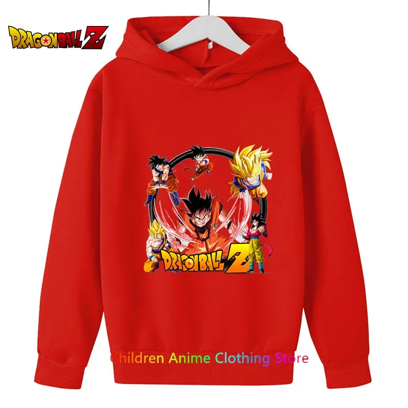 Dragon Ball Z Kids Goku Sweatshirts Baby Boys Clothes For 2023 Autumn New Children\'s Clothing Kids Hoodies Vegeta 3D Sweatshirt