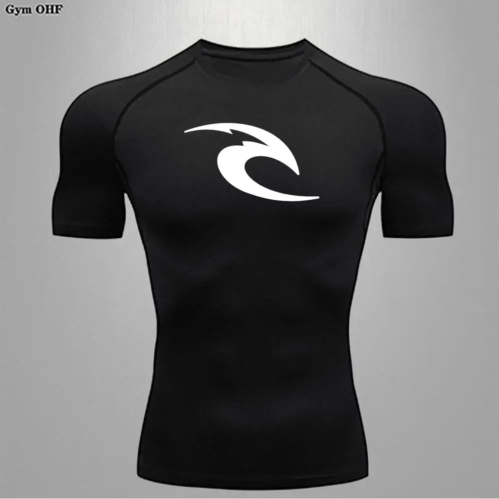 New Men's Sports T-Shirt Quick Drying Breathable Fitness Gym Running Tops Short Sleeved Comprehensive Fighting Rashguard MMA