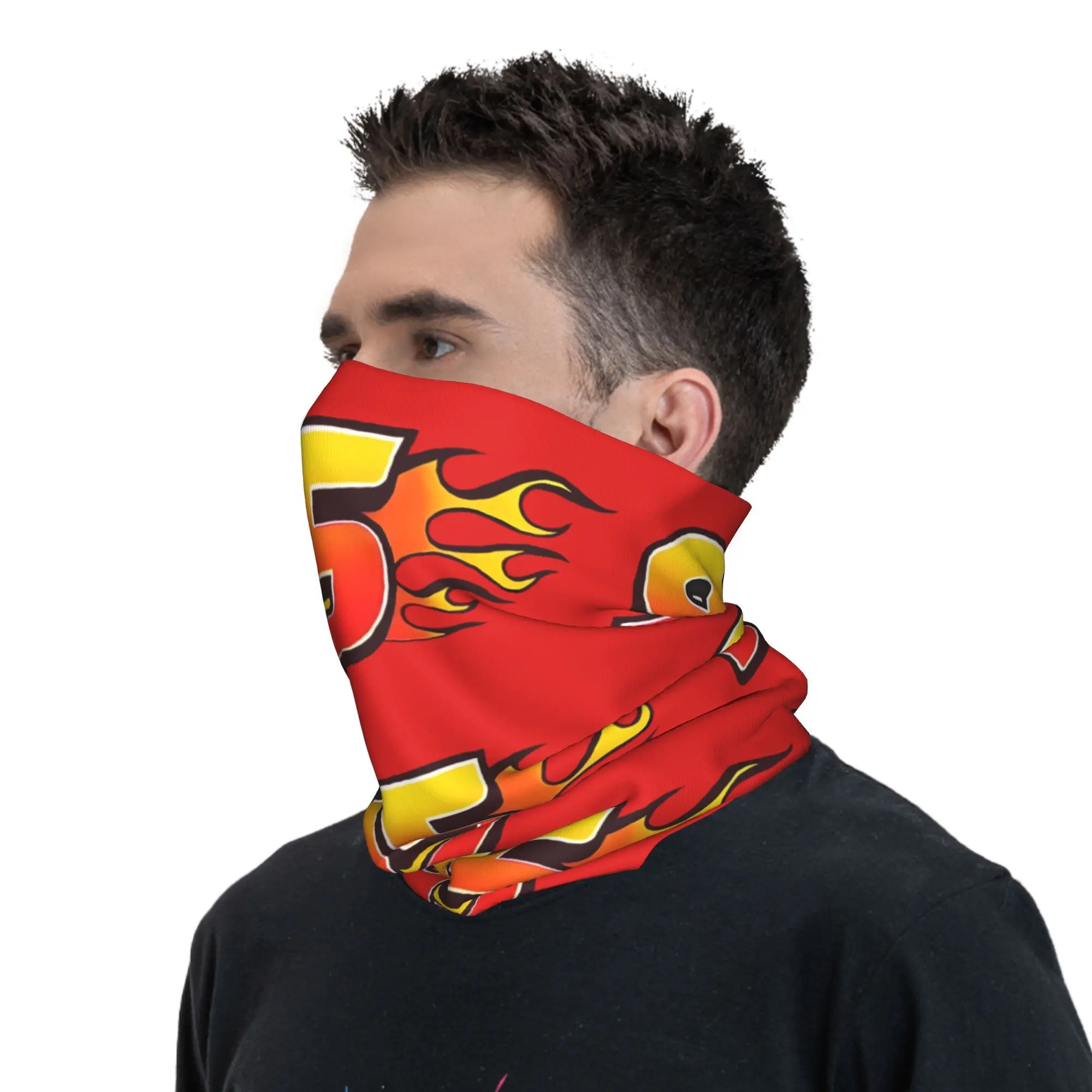 カスタムカー 95 ライトニングマックィーンバンダナネックウォーマー男性女性冬スキーチューブスカーフゲートルレーシングカーフェイスカバー
