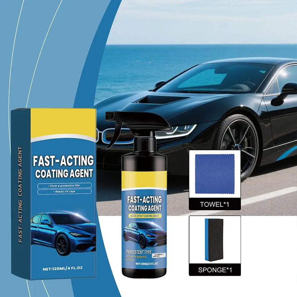 Car Coating Spray Vehicle Refurbish Agent Car Fast-Acting Coating Spray Multi-functional Coating Renewal Agent High Protection