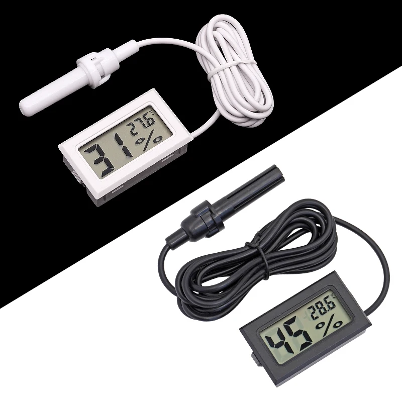 Mini-LCD-Digital anzeige Hygrometer-Thermometer mit Sensor überwachung bequemer tragbarer Feuchtigkeit detektor Imkerei Bienenstock