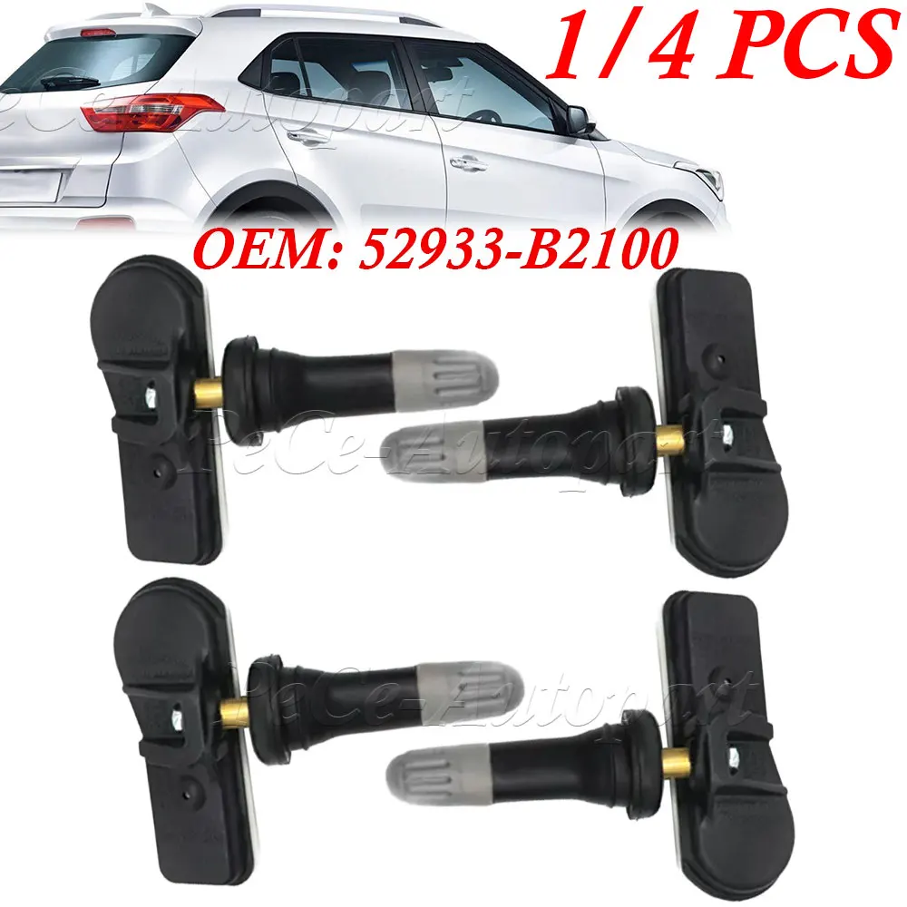 1/4PCS Tire Pressure Monitoring System Sensor 433Mhz 52933-B2100 For 2016-2021 Hyundai Creta 2013-2019 Hyundai I10 13-18 KiaSoul