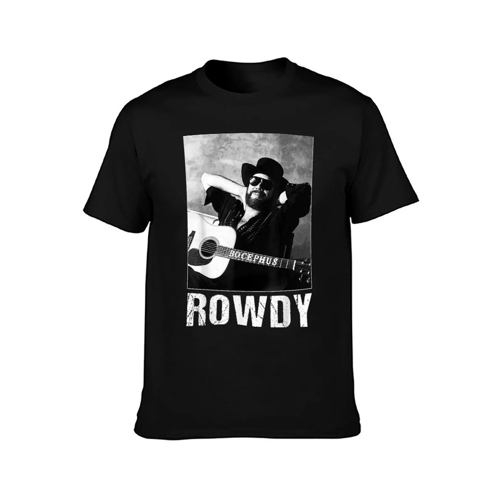 Funny Hank Jr Williams Love Rowdy Gifts For Womens Men T-Shirt Big and Tall Crew Neck Tee