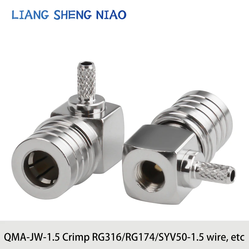 QMA-JW-1.5 bent male RF connector cable crimping RG316/RG174/SYV50-1.5, etc