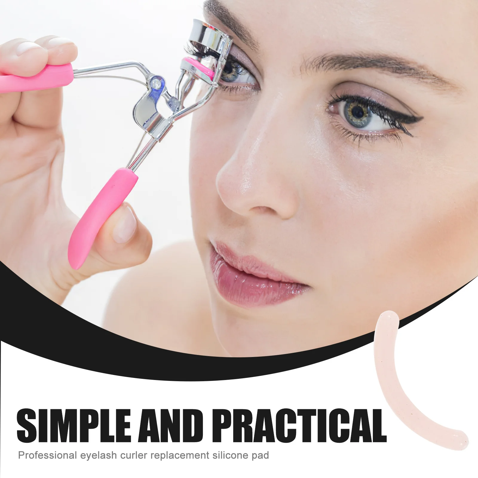 16 قطعة منصات إعادة تعبئة الرموش استبدال وسائد السيليكون قابل للغسل للنساء رمش بكرة الشعر المطاط الملء ماسكارا ملطخة #6