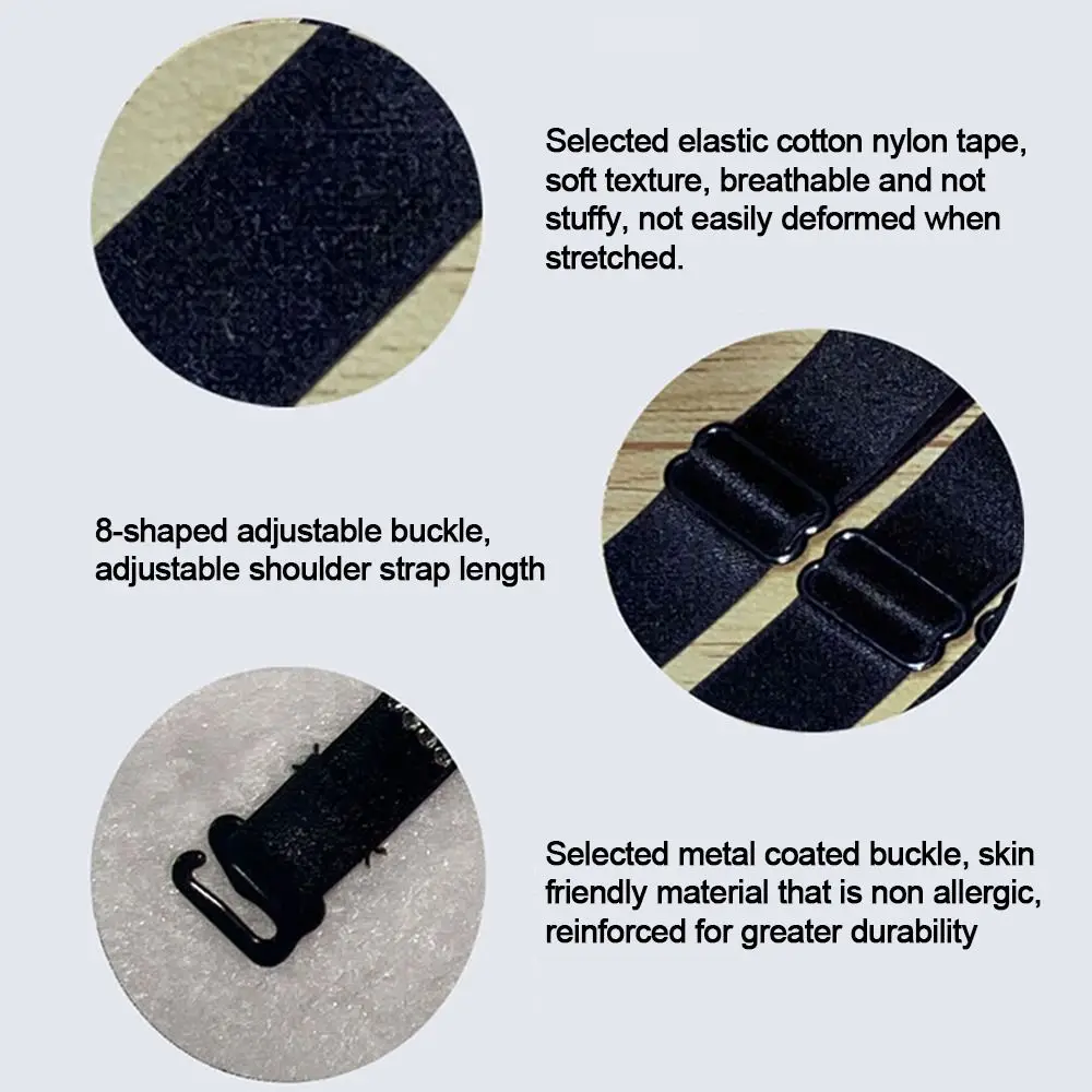 1 Pair Rhinestone Bra Straps Replacement, Invisible