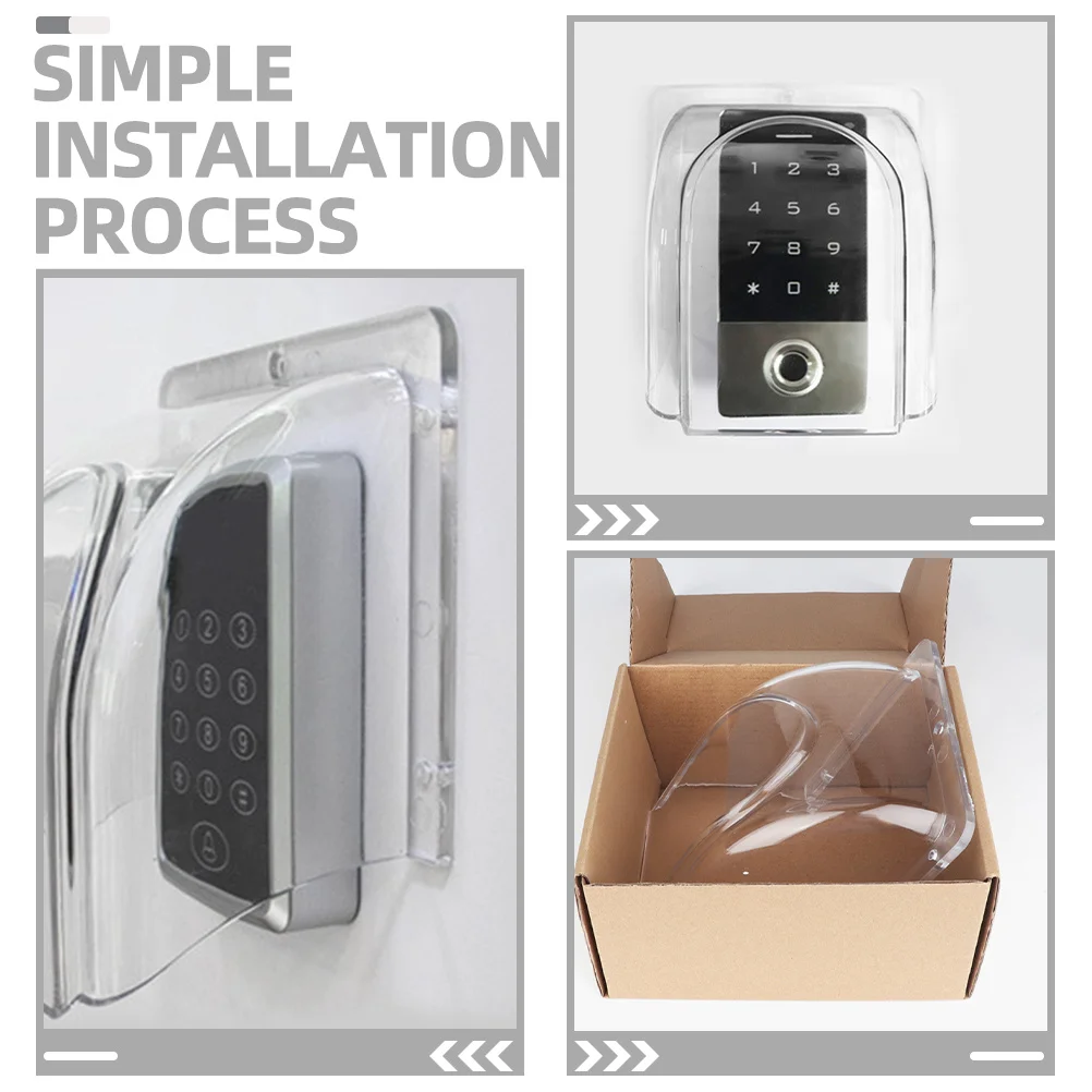 2Pcs Access Control Machine Rain Covers Protective Shelter Outdoor Doorbell Switch Cover Attendance Fingerprint Cover