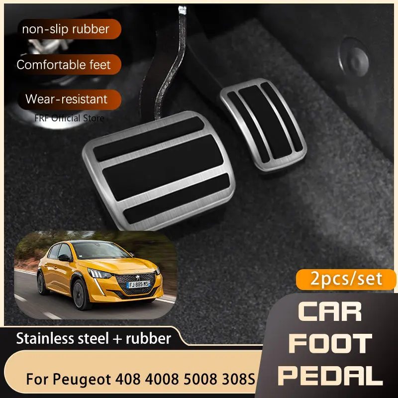 Pedales de estilo de coche para Peugeot 408 4008 5008 308S Mitsubishi RVR ASX Outlander Sport Citroen C4 Aircross cubierta de Pedal de freno de Gas