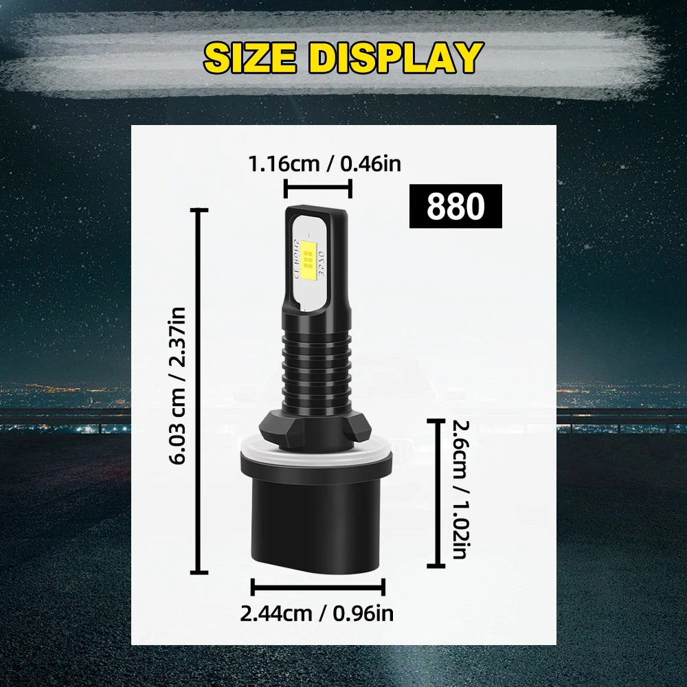 2/6x LED Headlights 6000K Fog Lamps 12V For Chevrolet Trailblazer 2002-2009 2003 2004 2005 2006 2007 2008 Conversion Plug&Play - view 5