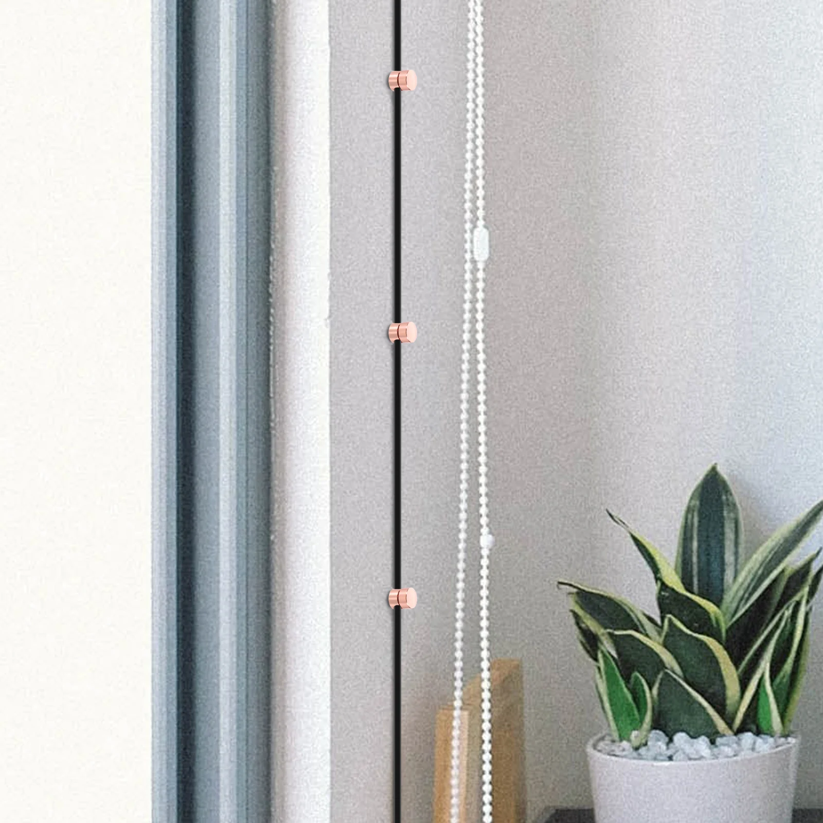 

3pcs Aluminum Cable Swag Hooks Ceiling Lamps Wire Management Clips Durable Easy Install Cord Organizer Holders Home Office Decor