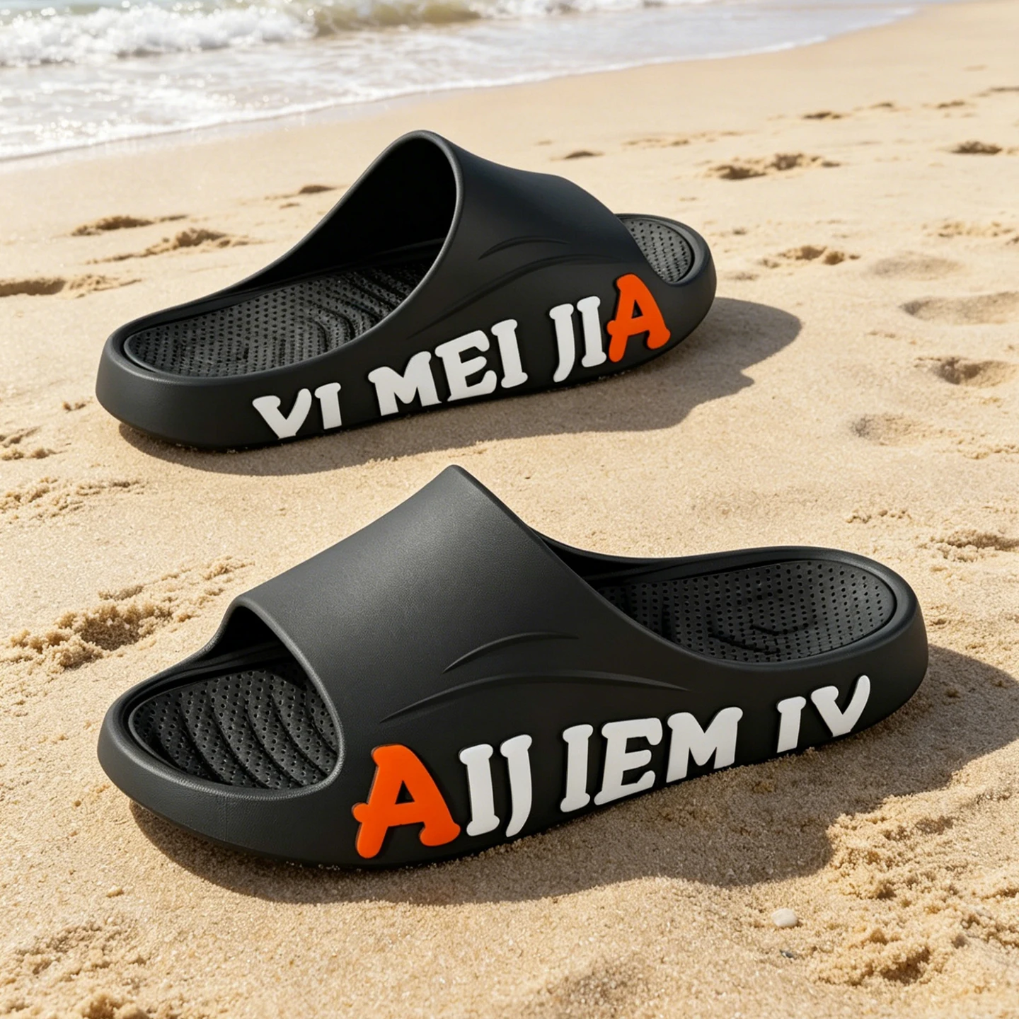

High Quality Man Fashion Sandals Solid Beach Slippers Summer Non Slip Sandals Soft Unisex Slides Ladies Luxury Outdoor Soft Shoe