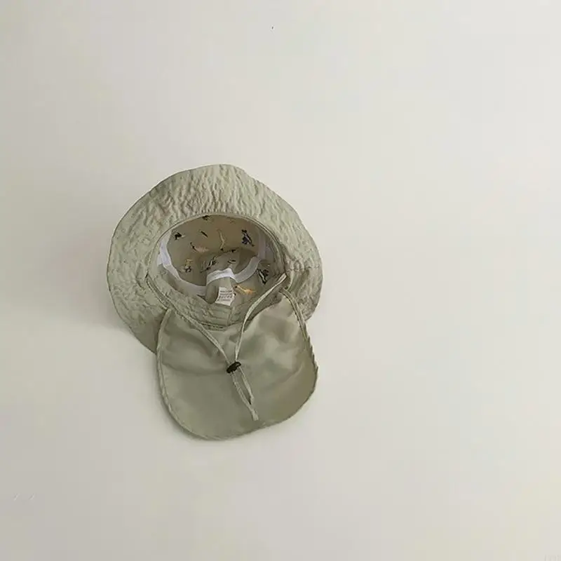 

F19F Bucket Hat Fisherman Hat Hat for Girls Kids Adjustable Casual Hat for Outdoor