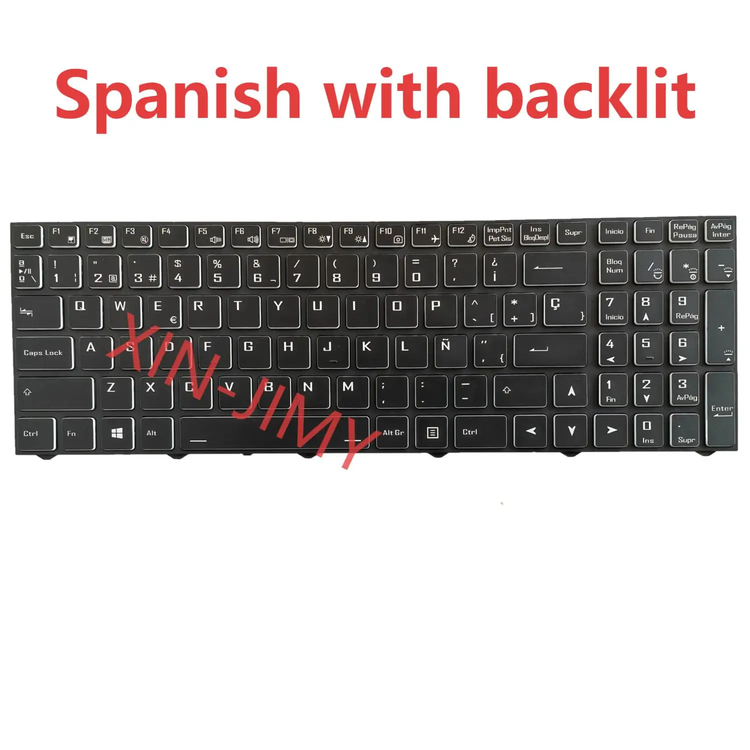 

NH55 spanish backlit Keyboard for Clevo NH55 NH58 NH57 NH70 NH77 NK50 NK60 NK70 PB51DF PB50RC PB70DF PB71DF PB71RC