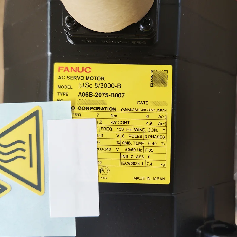 A06B-2075-B007 Новый двигатель Fanuc В НАЛИЧИИ Быстрая доставка