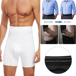 Shorts de Compressão Controle Barriga para Homens Shapewear Emagrecimento Barriga Calcinha Redutor de Abdômen Boxer Fitness, Shaper do Corpo