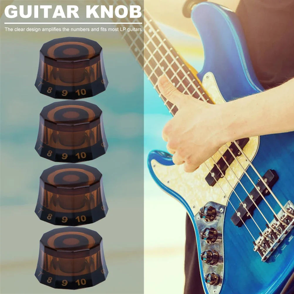 4PCS Electric Guitar Knobs Volume Tone Control Speed Control Top Hat Knobs Lampshade Shape PRS Guitar Musical Instrument Part