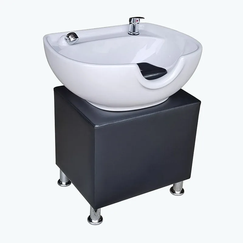 Vertical head basin Men's seated shampoo flush  Plastic ceramic Traditional Chinese medicine spaCan be spliced with beauty bed