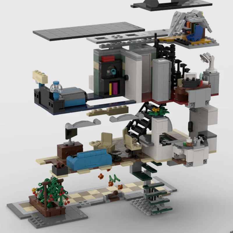 3293 PCS Urban Green Grocer MOC Customize Modular Building Block Design Simple Creative Design Popular DIY Toy Christmas Gift