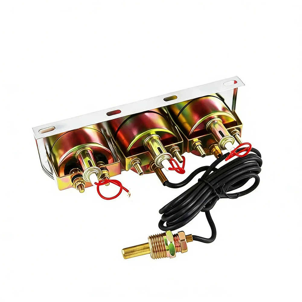 

Гидравлический манометр 52 мм, тройной, для измерения давления масла 0-100 фунтов/кв. дюйм (0-7 кг/см²), температуры масла 50-140°C (130-280°F), с ночной подсветкой