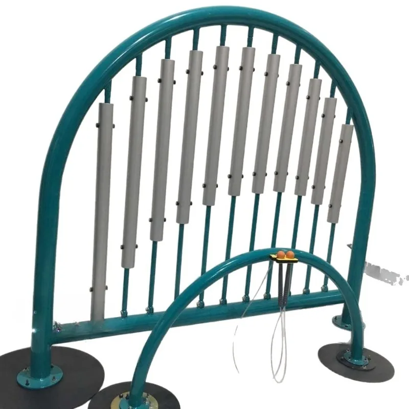 

Double teaching percussion instrument table. Outdoor percussion music teaching aids