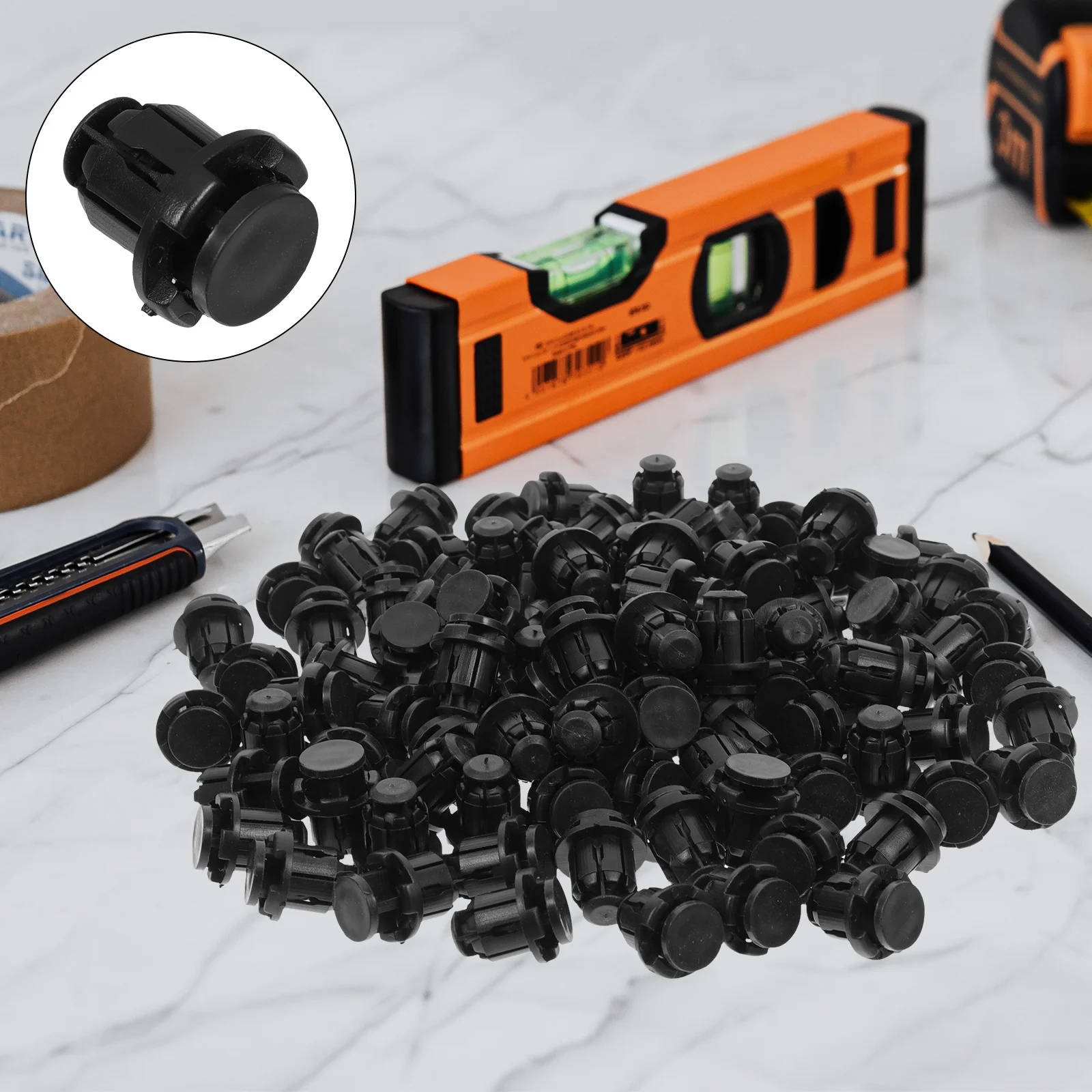 

100Pcs Side Skirt Clips Car Push Retainer Clips Plastic Fasteners for Straps Auto Parts and Accessories Bumper Repair Kit