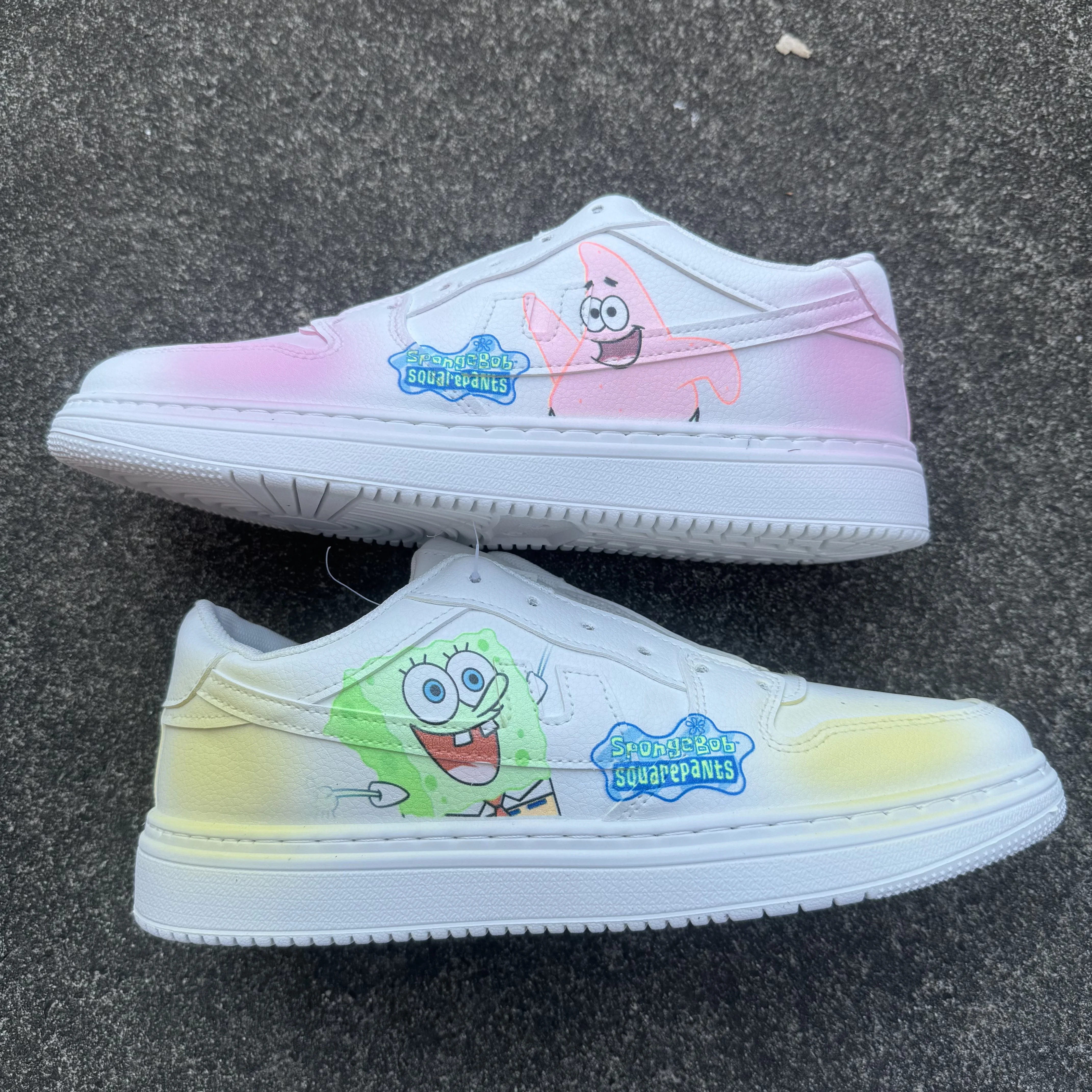 

New cartoon women SpongeBob SquarePants princess cute Casual shoes non-slip soft bottom sports shoes girl gift