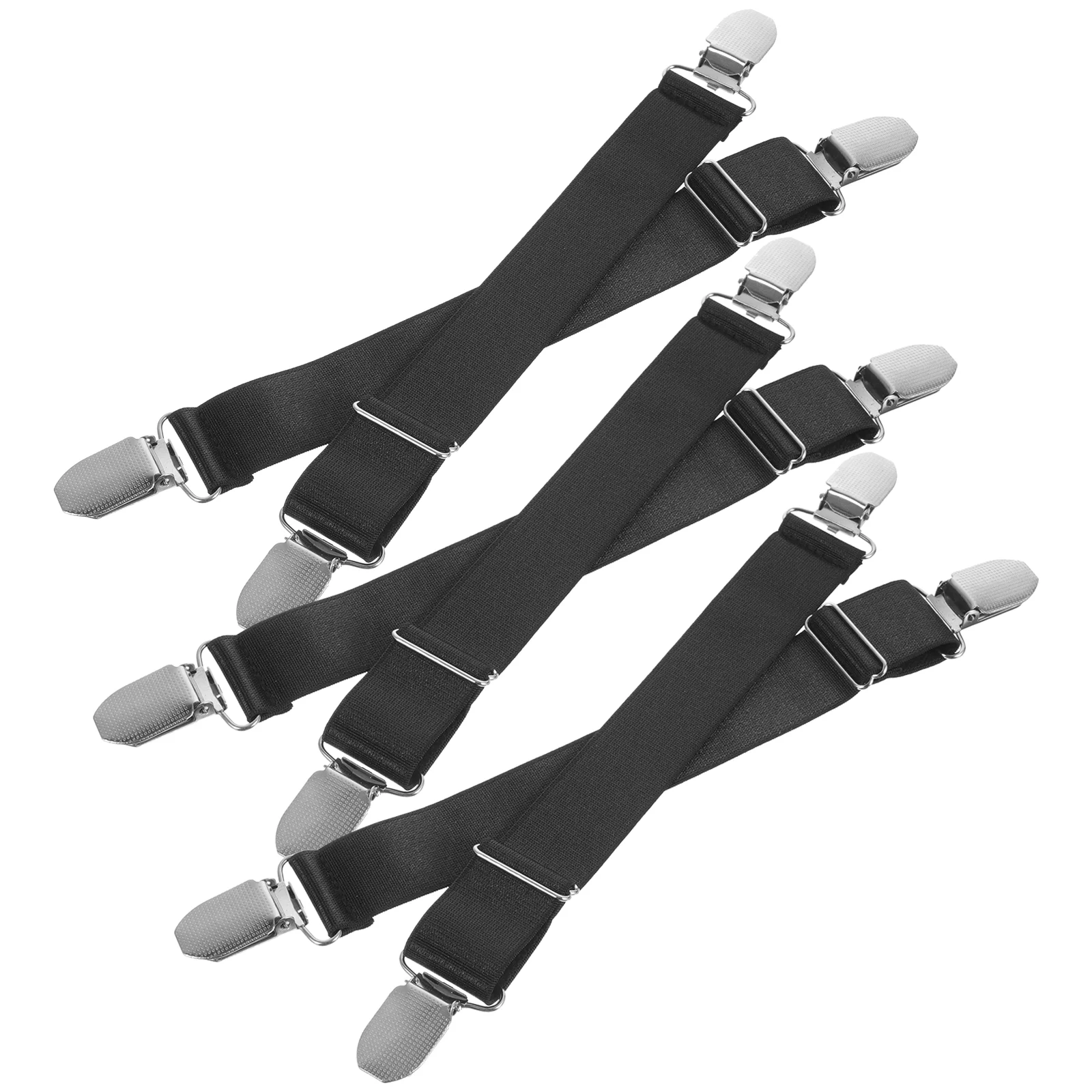 

6 Pcs Boot Clip Motorcycle Riding Pant Leg Scooters Tie down Straps Black Boots with Buckle Polyester Yarn Loop Miss