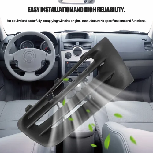 Imagen 2 del producto 1 par de rejillas de parachoques delantero izquierdo y derecho 7701474478 para Renault Megane 2 2006-2009