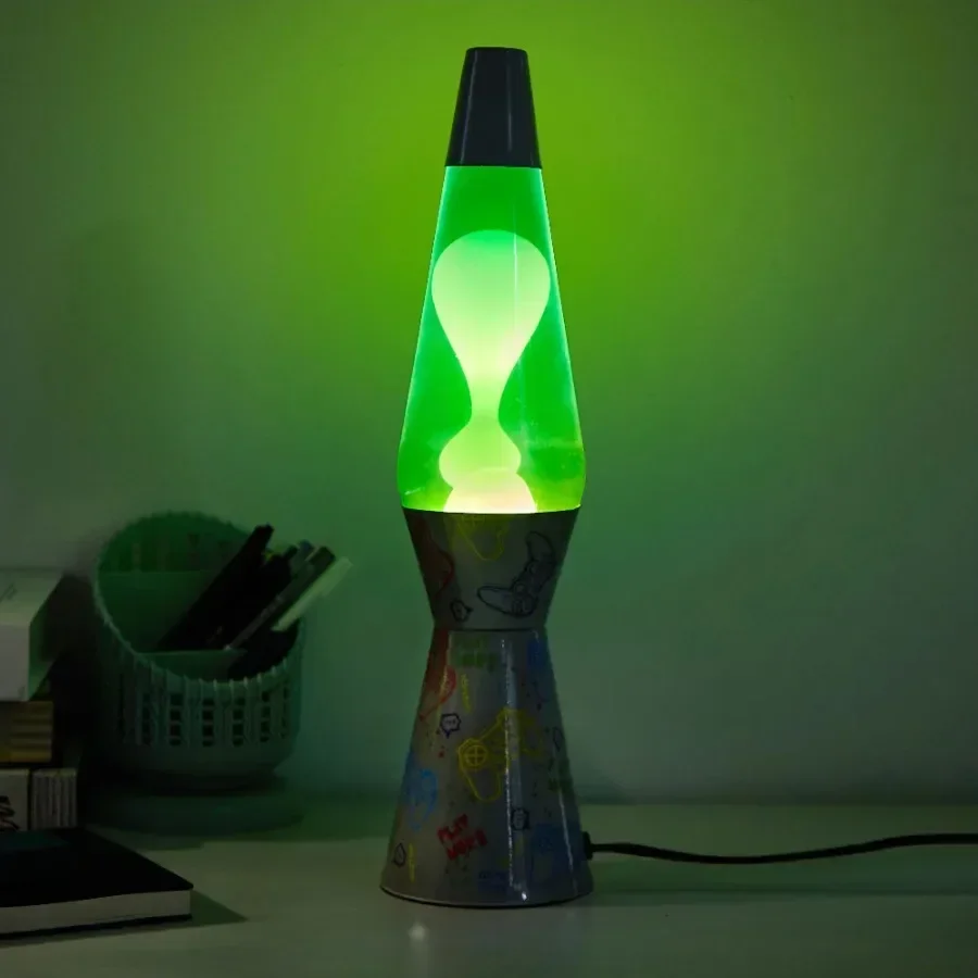 Gaming Lava Lamp with Mesmerizing Motion, Relaxing Ambiance for Gaming Setups, Bedrooms, Desks | 16" H with Bulb Included