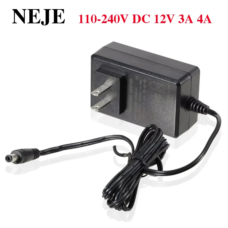 

2025 Woodworking Machinery Parts - Universal Power Adapter Charger AC 110-240V DC 12V 3A 4A for NEJE Equipment