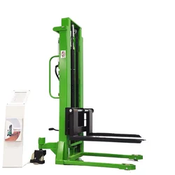 2024 Hand Manual Pallet Operated Stacker Hydraulic 1.6m Lifting Pallet Stacker Forklift NEW