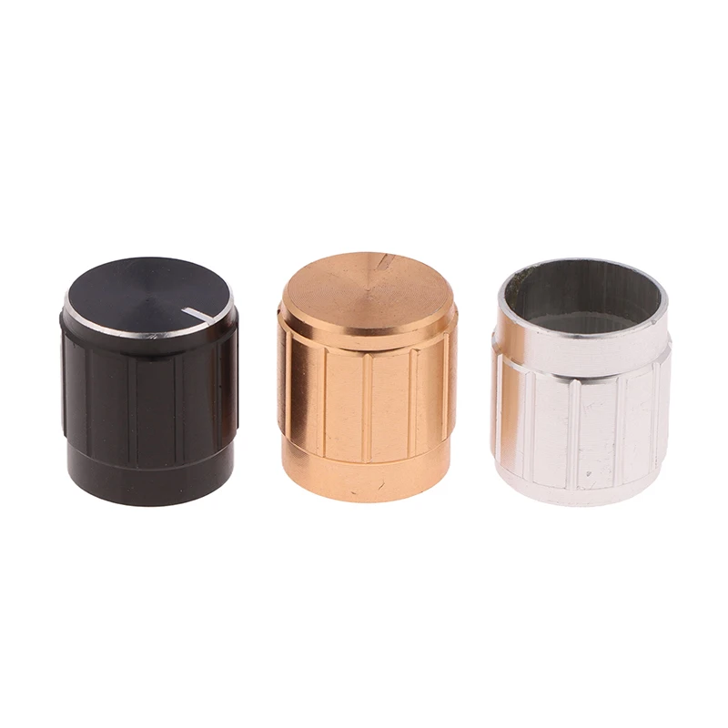 1 stuk Hoge Kwaliteit 15*16mm Aluminium Knop Potentiometer Versterker Volumeknop Cap Bloemvormige/D-vormige Binnengat 6mm