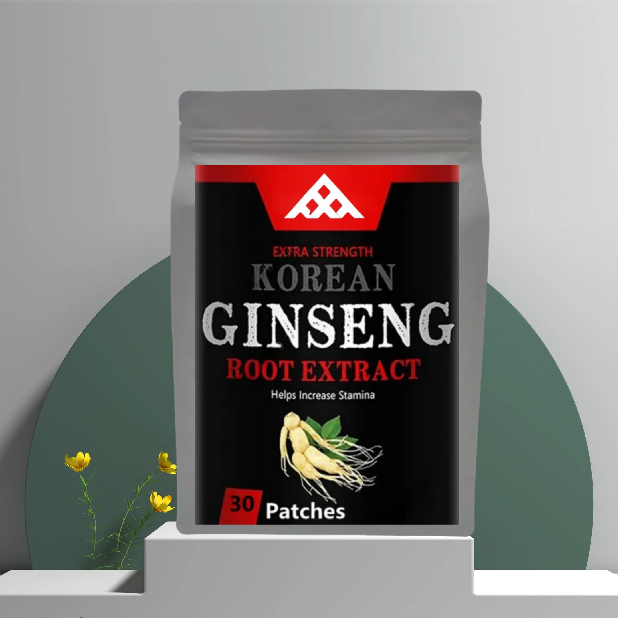 Hot sale Korean Red Ginseng Patch - Enhances Endurance, Strength & Mood Balance - Boosts Energy & Focus free shipping